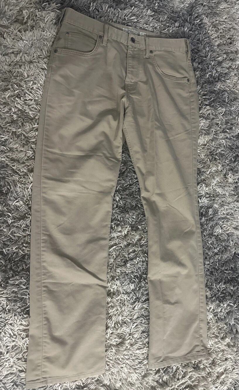 Patagonia Men’s Straight Fit Iron Clad Pants Khaki 34X32 Organic Cotton Workwear